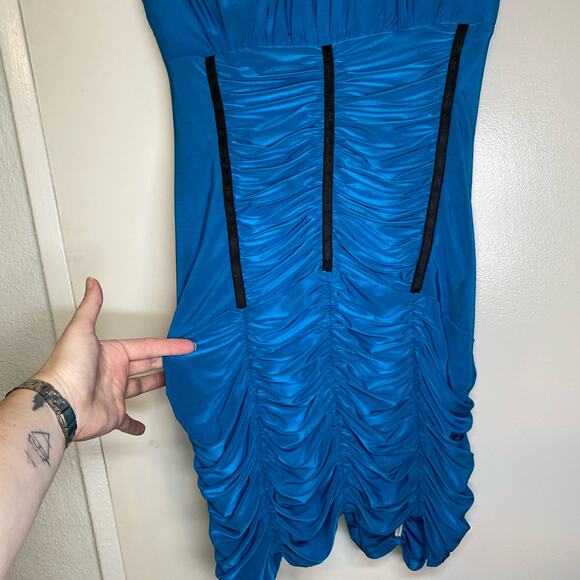 Y2K Vintage Icon Coquette Bodycon Dollette Homecoming formal strapless size M - Picture 5 of 12